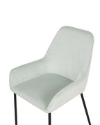 Set of 2 Dining Chairs LOVERNA Corduroy Mint Green