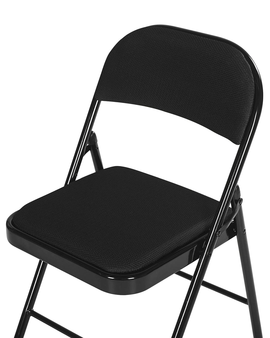 Set of 4 Folding Chairs SPARKS Black