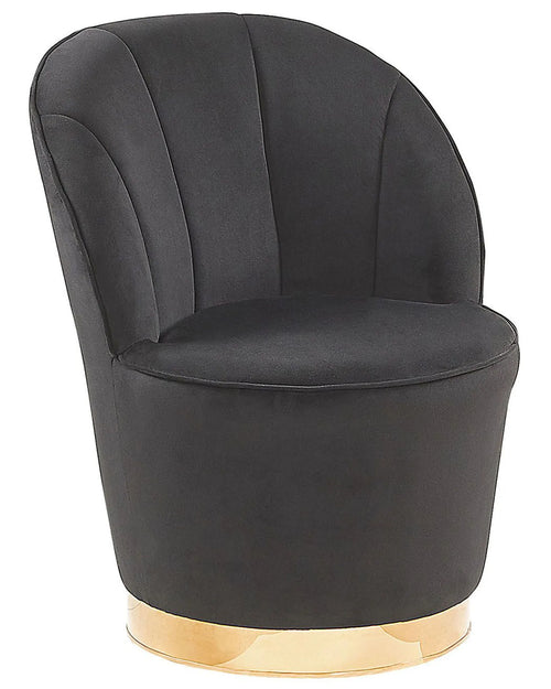 Armchair ALBY Velvet Black
