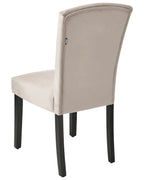 Set of 2 Dining Chairs PISECO Velvet Grey