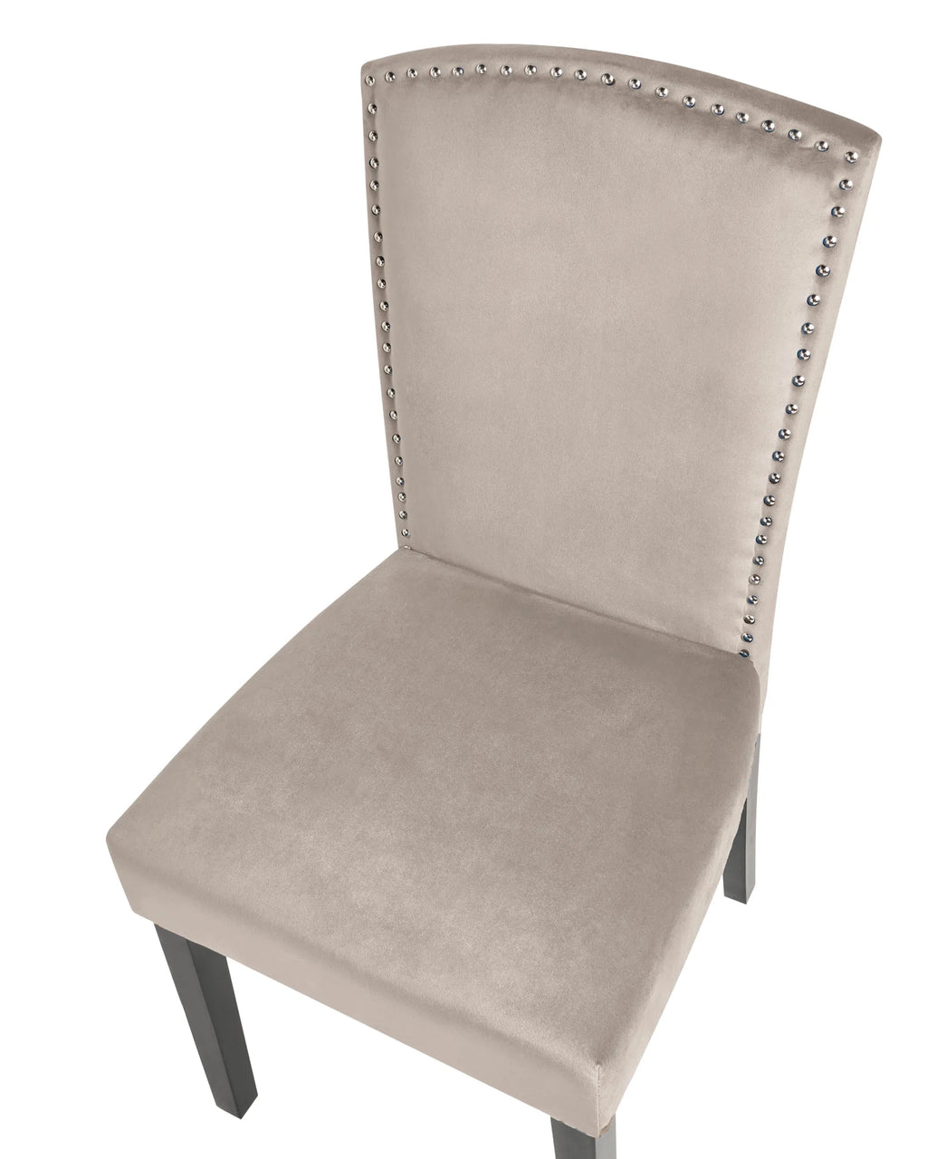 Set of 2 Dining Chairs PISECO Velvet Grey