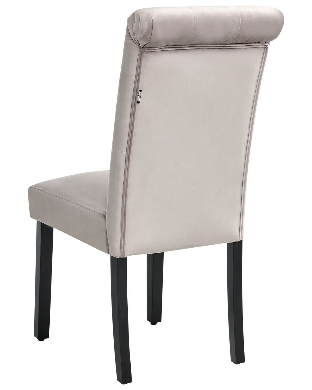 Set of 2 Dining Chairs VELVA Velvet Grey