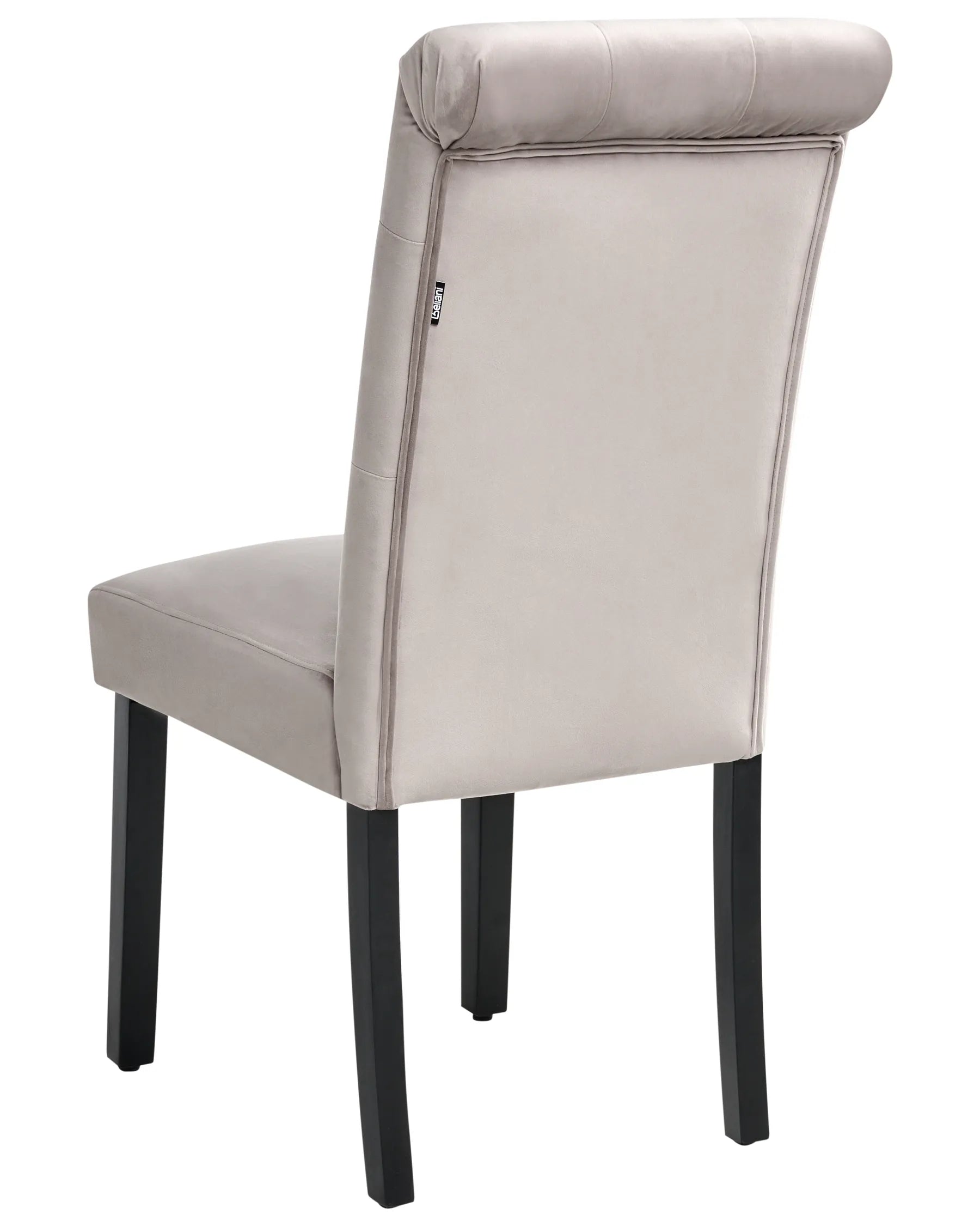 Set of 2 Dining Chairs VELVA Velvet Grey