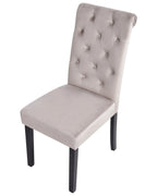 Set of 2 Dining Chairs VELVA Velvet Grey