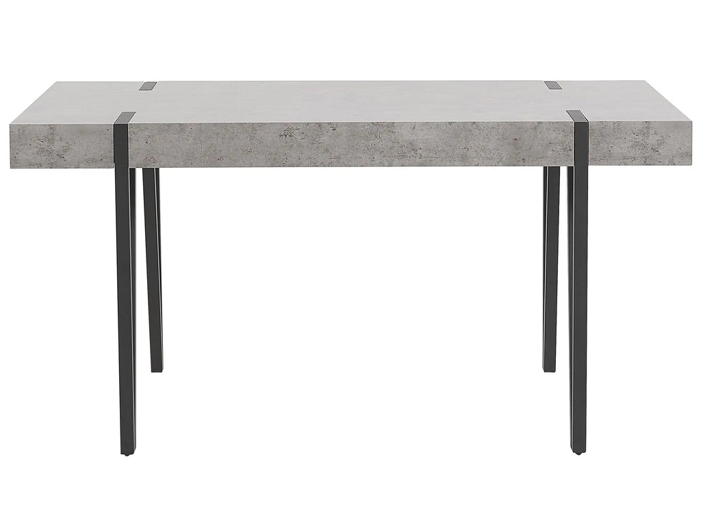 Dining Table ADENA Grey Concrete Effect 150 cm 90 cm