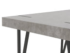 Dining Table ADENA Grey Concrete Effect 150 cm 90 cm