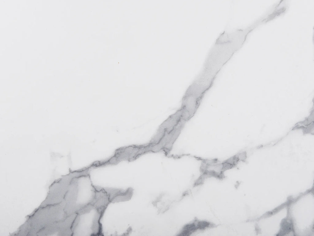 Dining Table SANTIAGO White Marble 160 cm 80 cm