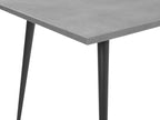 Dining Table SANTIAGO Grey Concrete Effect 120 cm 80 cm