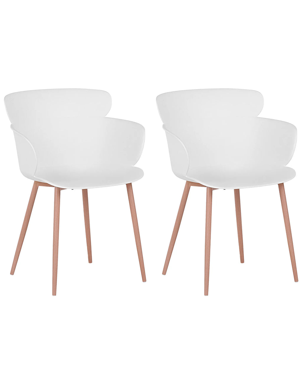 Set of 2 Dining Chairs SUMKLEY White