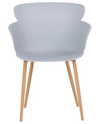 Set of 2 Dining Chairs SUMKLEY Light Grey