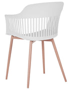Set of 2 Dining Chairs BERECA White