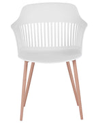 Set of 2 Dining Chairs BERECA White