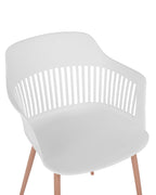 Set of 2 Dining Chairs BERECA White