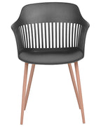 Set of 2 Dining Chairs BERECA Black