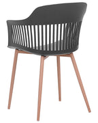 Set of 2 Dining Chairs BERECA Black
