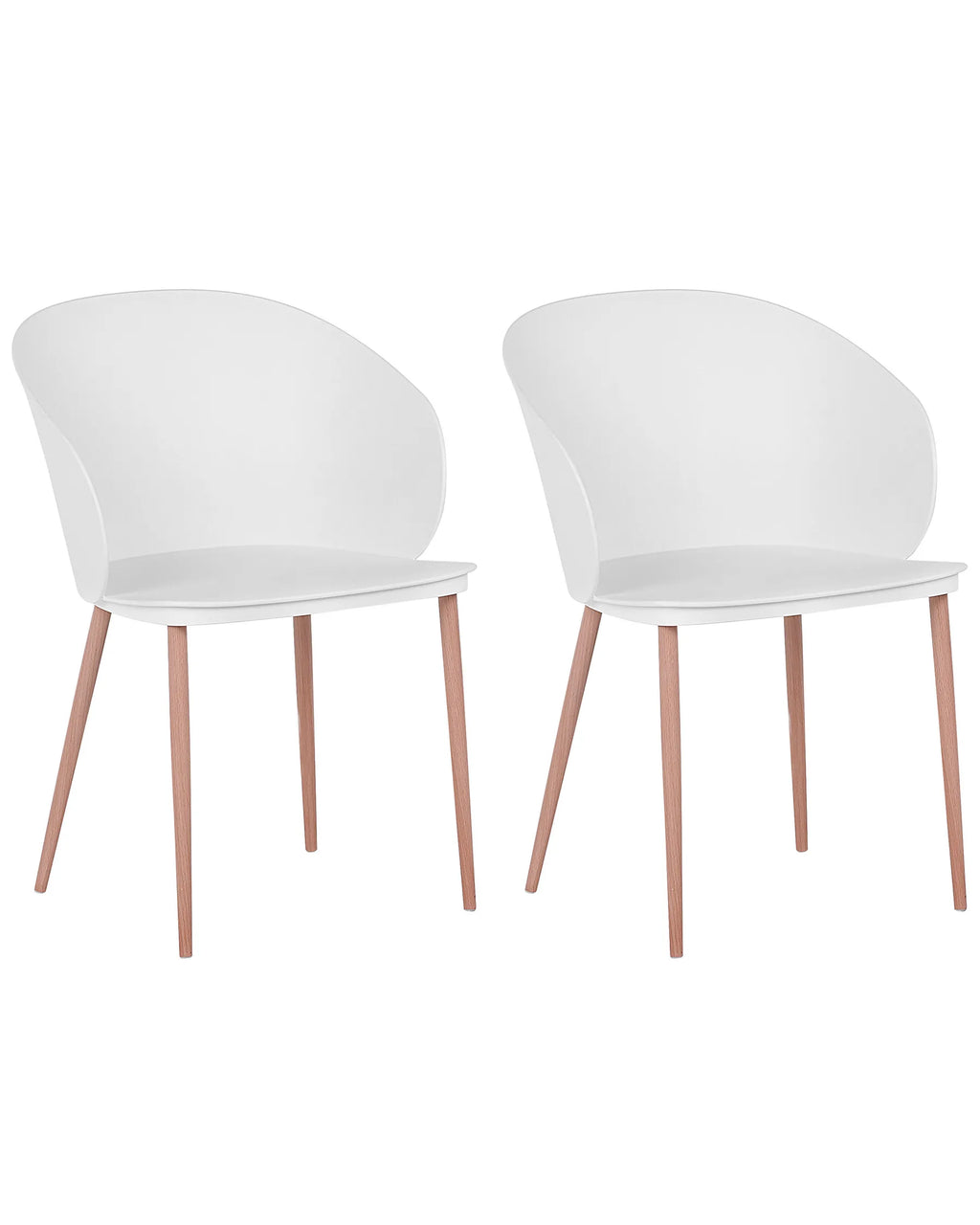 Set of 2 Dining Chairs BLAYKEE White