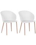 Set of 2 Dining Chairs BLAYKEE White