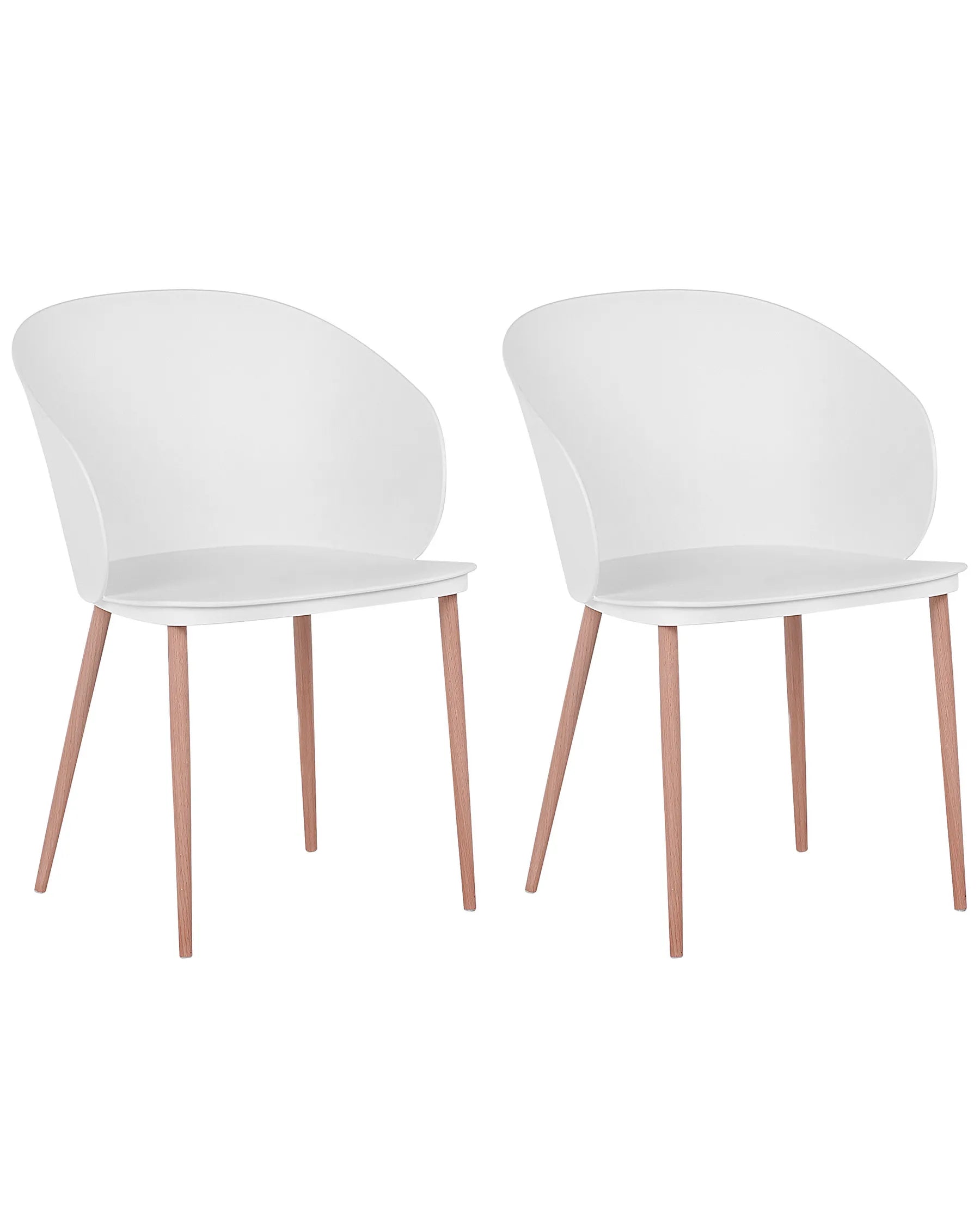 Set of 2 Dining Chairs BLAYKEE White