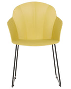 Set of 2 Dining Chairs SYLVA Yellow