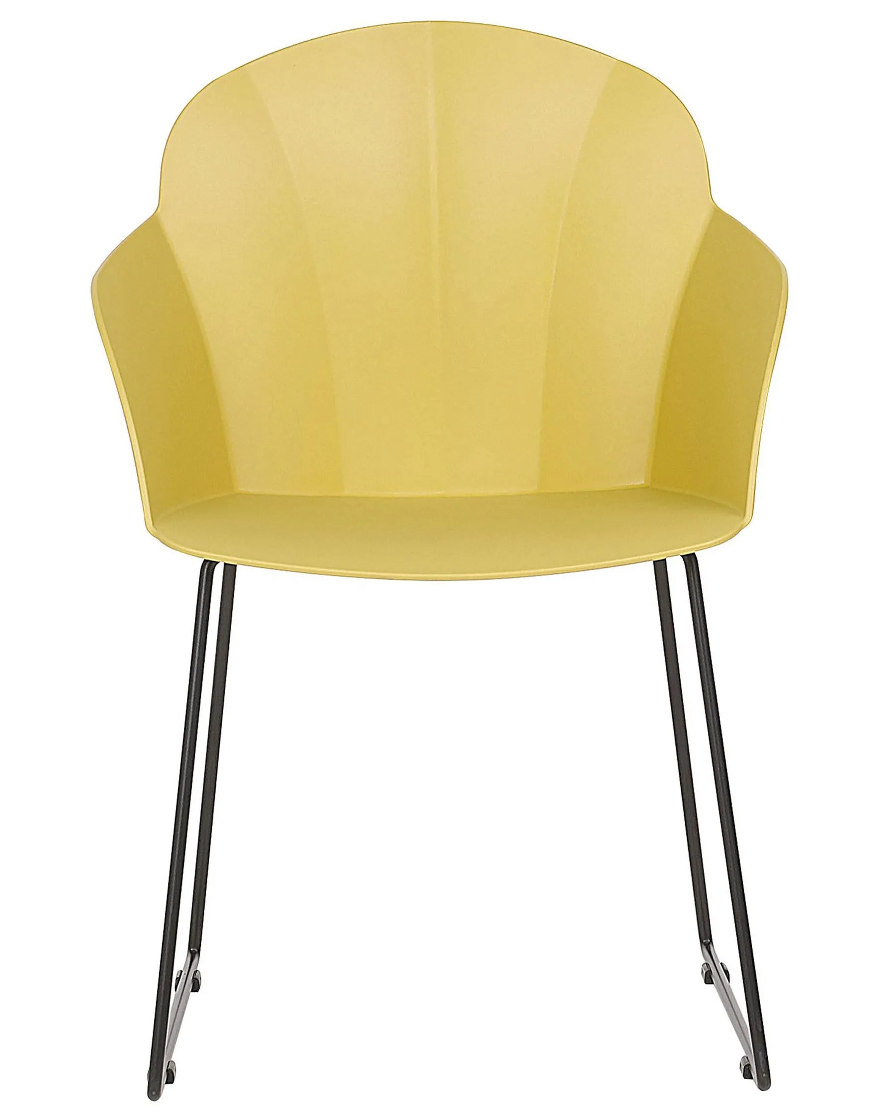Set of 2 Dining Chairs SYLVA Yellow