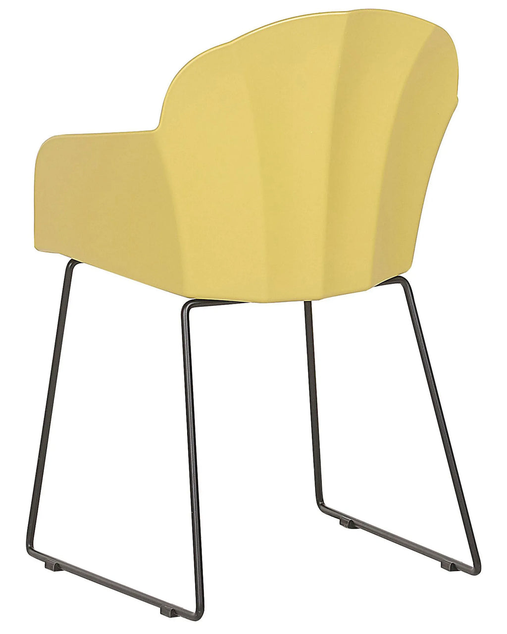 Set of 2 Dining Chairs SYLVA Yellow