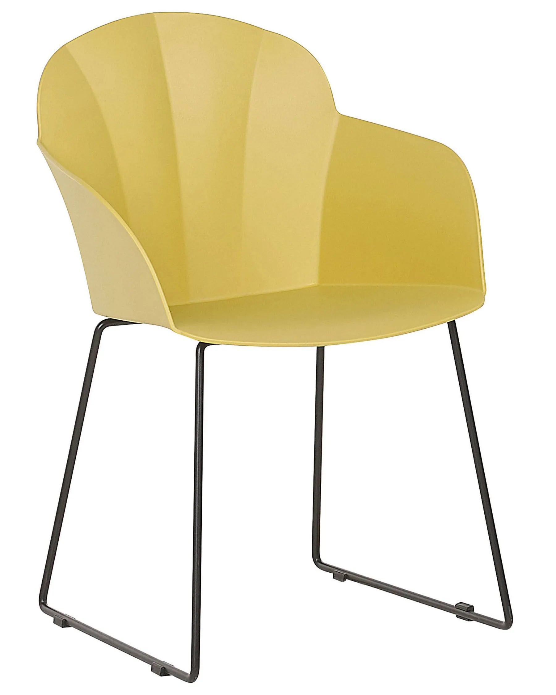 Set of 2 Dining Chairs SYLVA Yellow