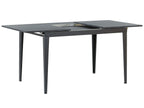 Extending Dining Table NORLEY Black 120/160 cm 80 cm