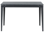 Extending Dining Table NORLEY Black 120/160 cm 80 cm