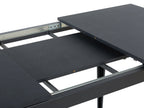 Extending Dining Table NORLEY Black 120/160 cm 80 cm