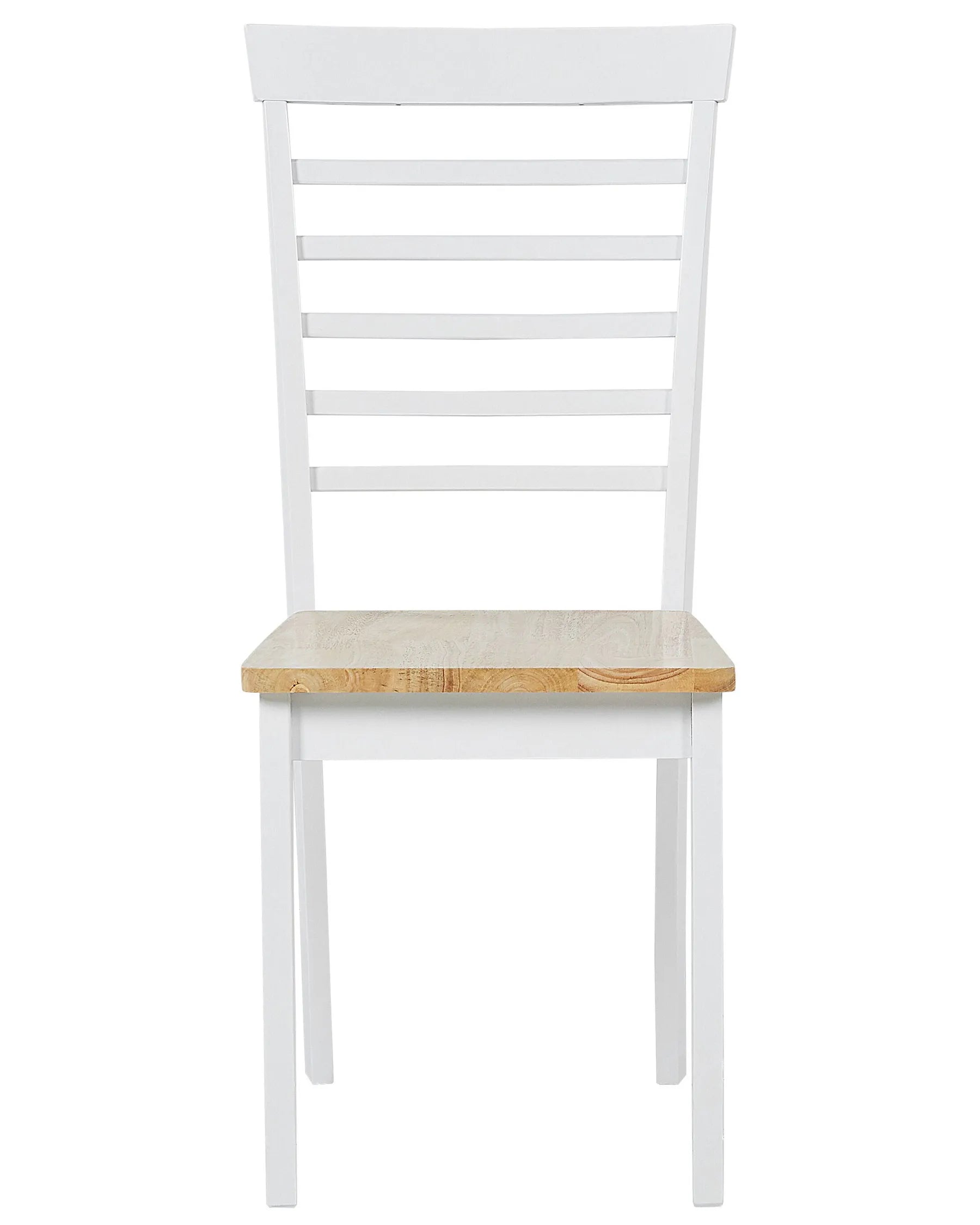 Set of 2 Dining Chairs BATTERSBY Wood White