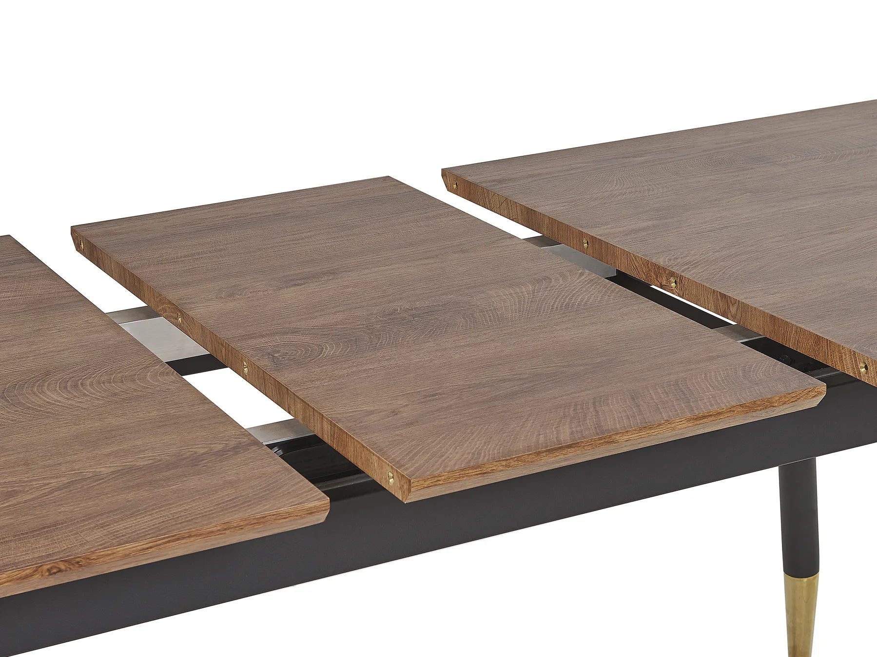 Extending Dining Table CALIFORNIA Dark Brown 160/200 cm 90 cm