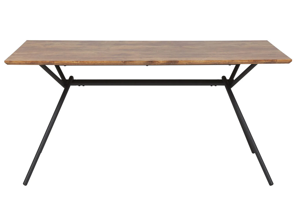 Dining Table AMSTERDAM Dark Brown 160 cm 90 cm