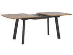 Extending Dining Table SALVADOR Dark Brown 160/200 cm 90 cm