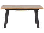 Extending Dining Table SALVADOR Dark Brown 160/200 cm 90 cm