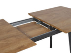 Extending Dining Table SALVADOR Dark Brown 160/200 cm 90 cm