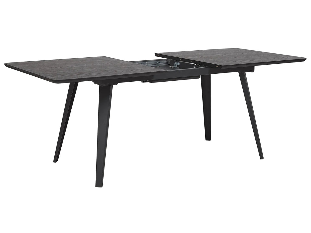 Extending Dining Table IRVINGTON Black 160/200 cm 90 cm