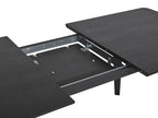 Extending Dining Table IRVINGTON Black 160/200 cm 90 cm