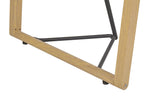 Dining Table TACOMA Light Brown 140 cm 80 cm Tempered Glass