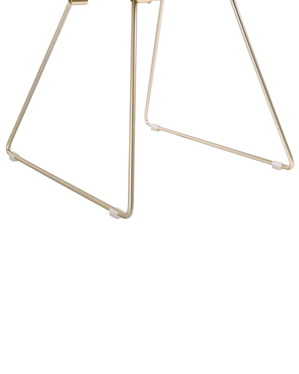Set of 2 Dining Chairs AURORA Metal Gold