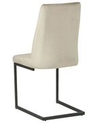 Set of 2 Dining Chairs LAVONIA Velvet Taupe