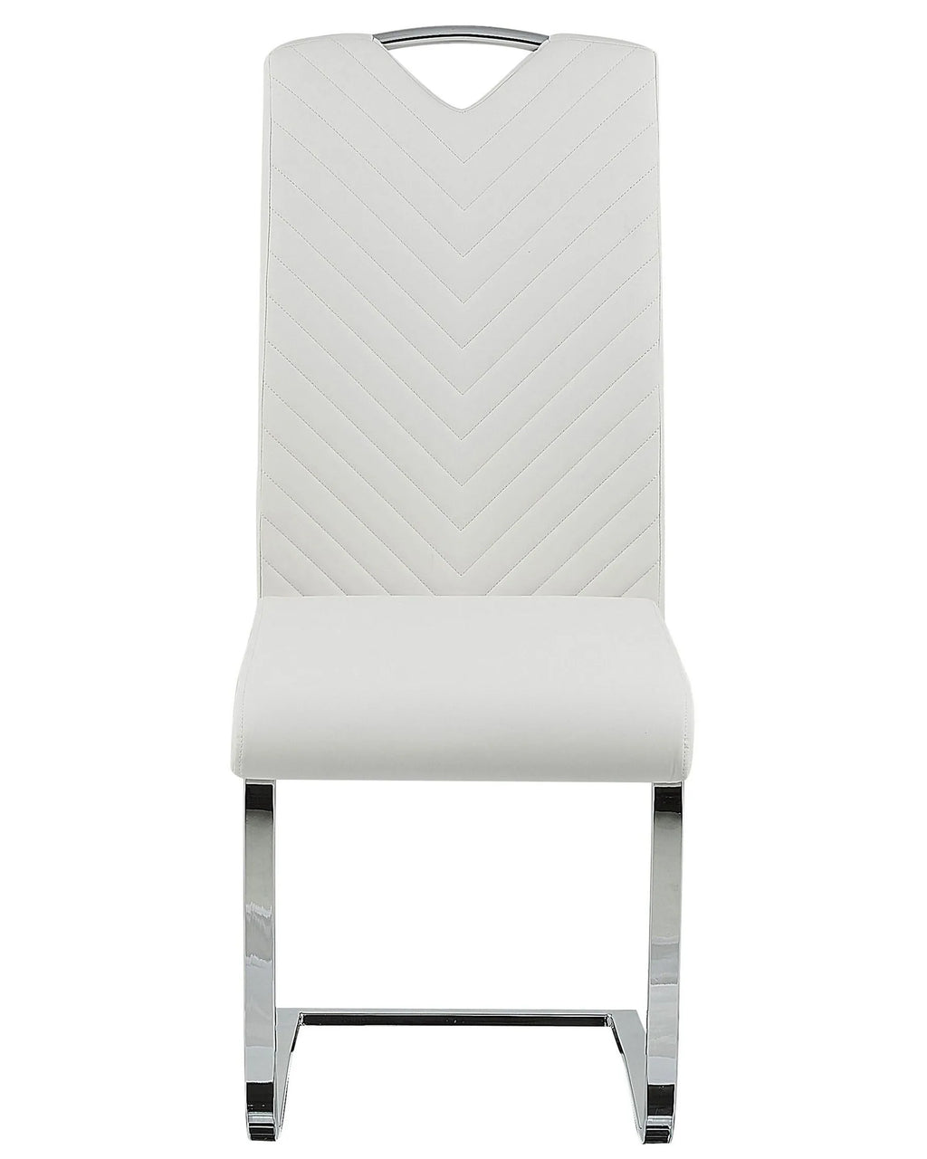 Set of 2 Dining Chairs PICKNES Faux Leather Off-White