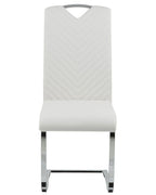 Set of 2 Dining Chairs PICKNES Faux Leather Off-White