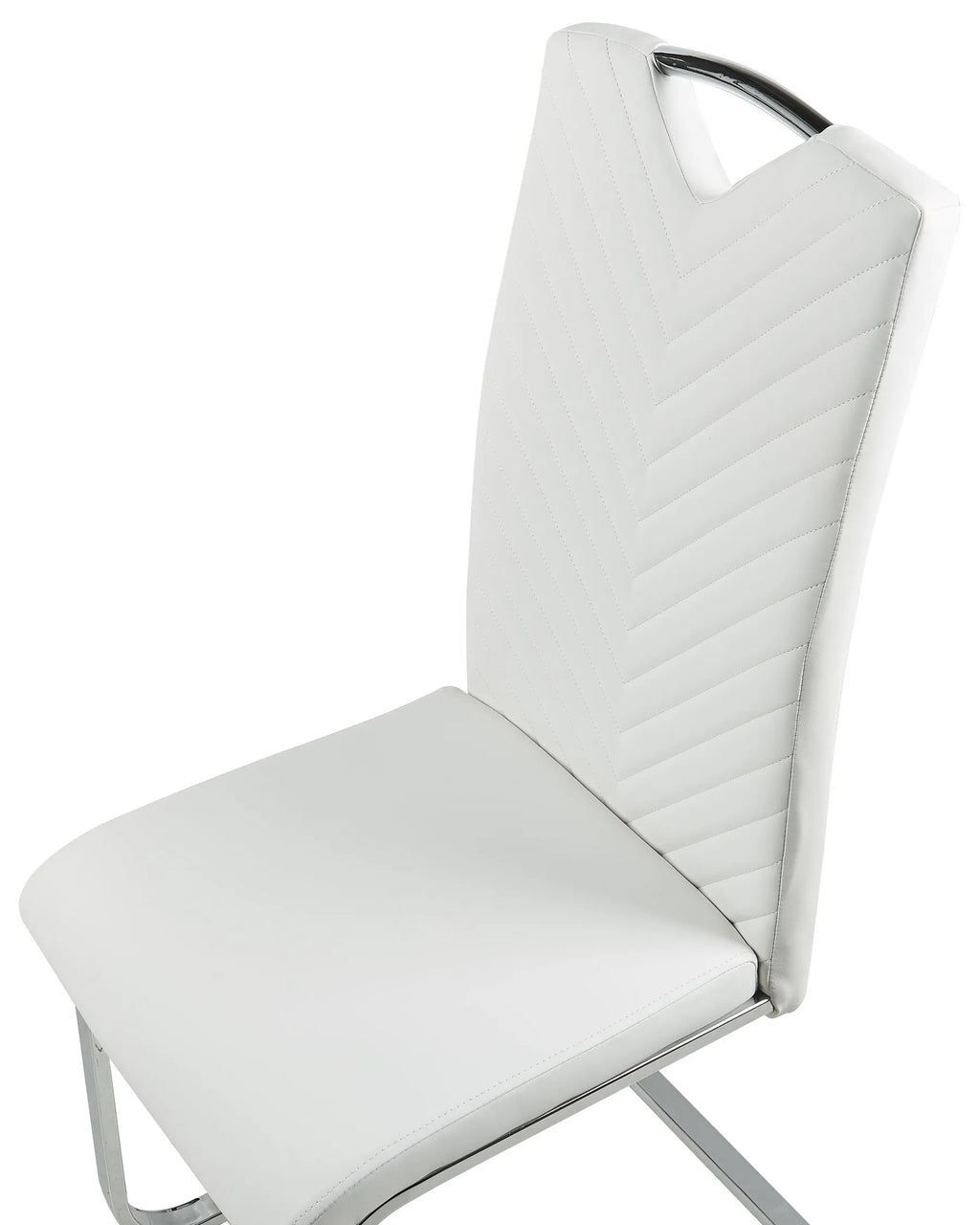 Set of 2 Dining Chairs PICKNES Faux Leather Off-White