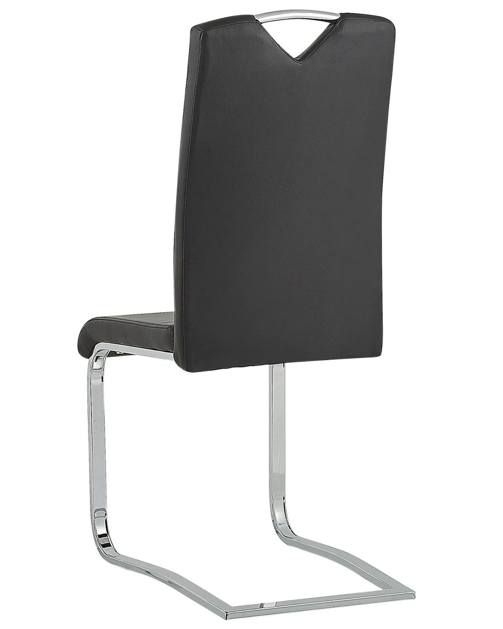 Set of 2 Dining Chairs PICKNES Faux Leather Black