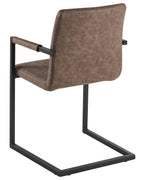 Set of 2 Conference Chairs BRANDOL Faux Leather Brown