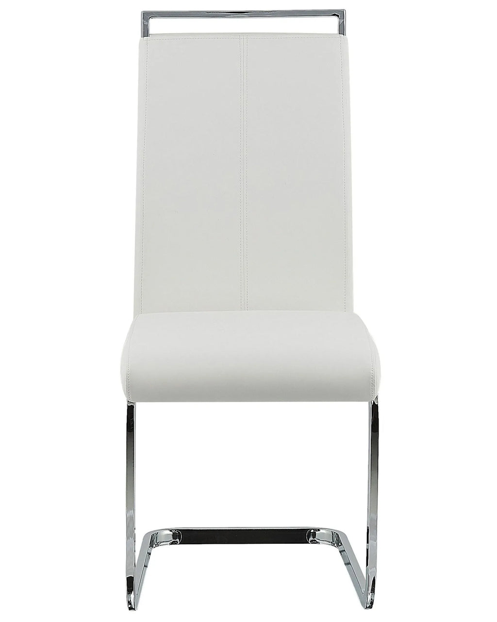 Set of 2 Dining Chairs GREEDIN Faux Leather White