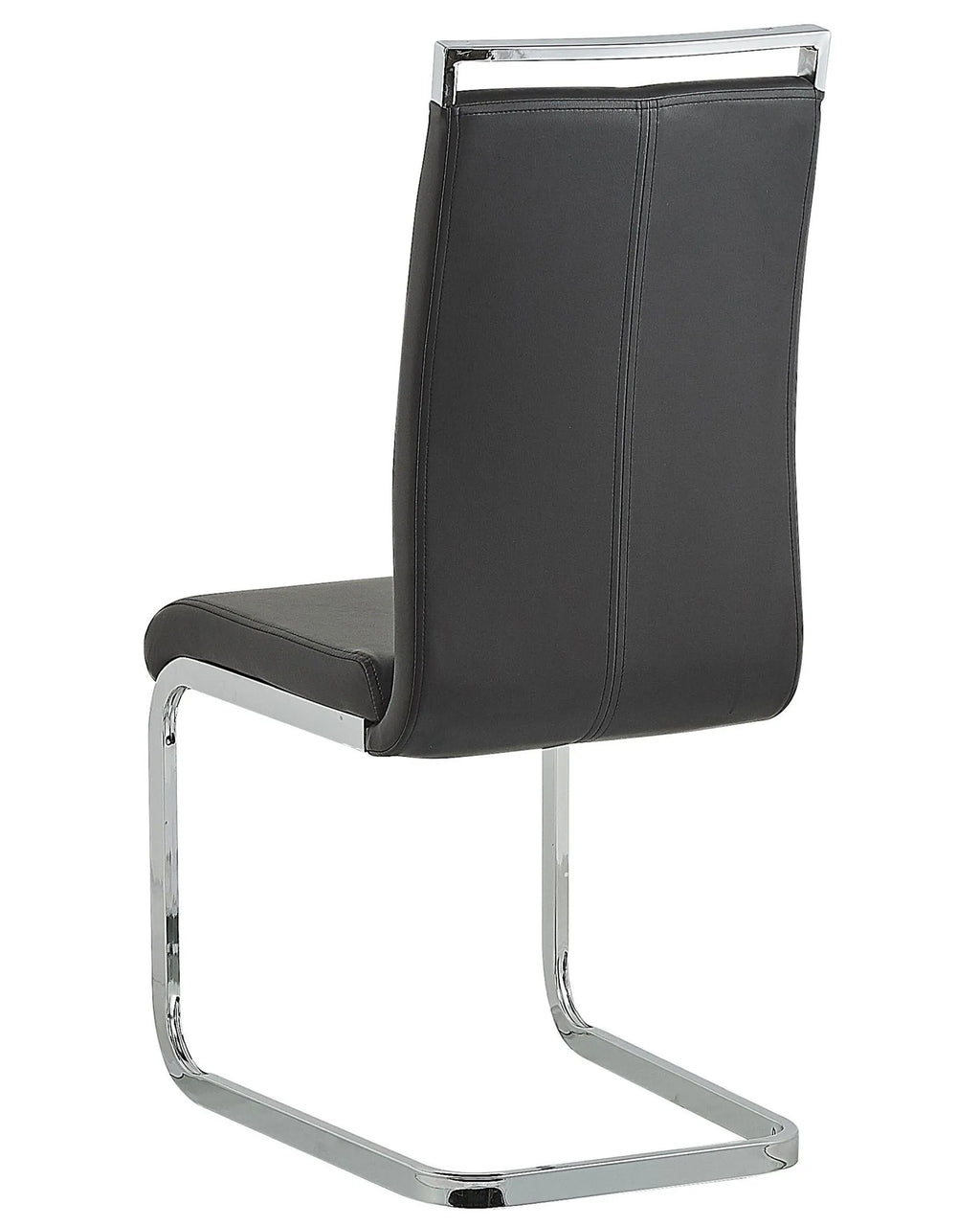 Set of 2 Dining Chairs GREEDIN Faux Leather Black