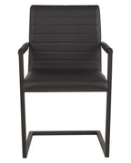 Set of 2 Conference Chairs BUFORD Faux Leather Black