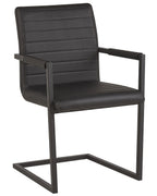 Set of 2 Conference Chairs BUFORD Faux Leather Black