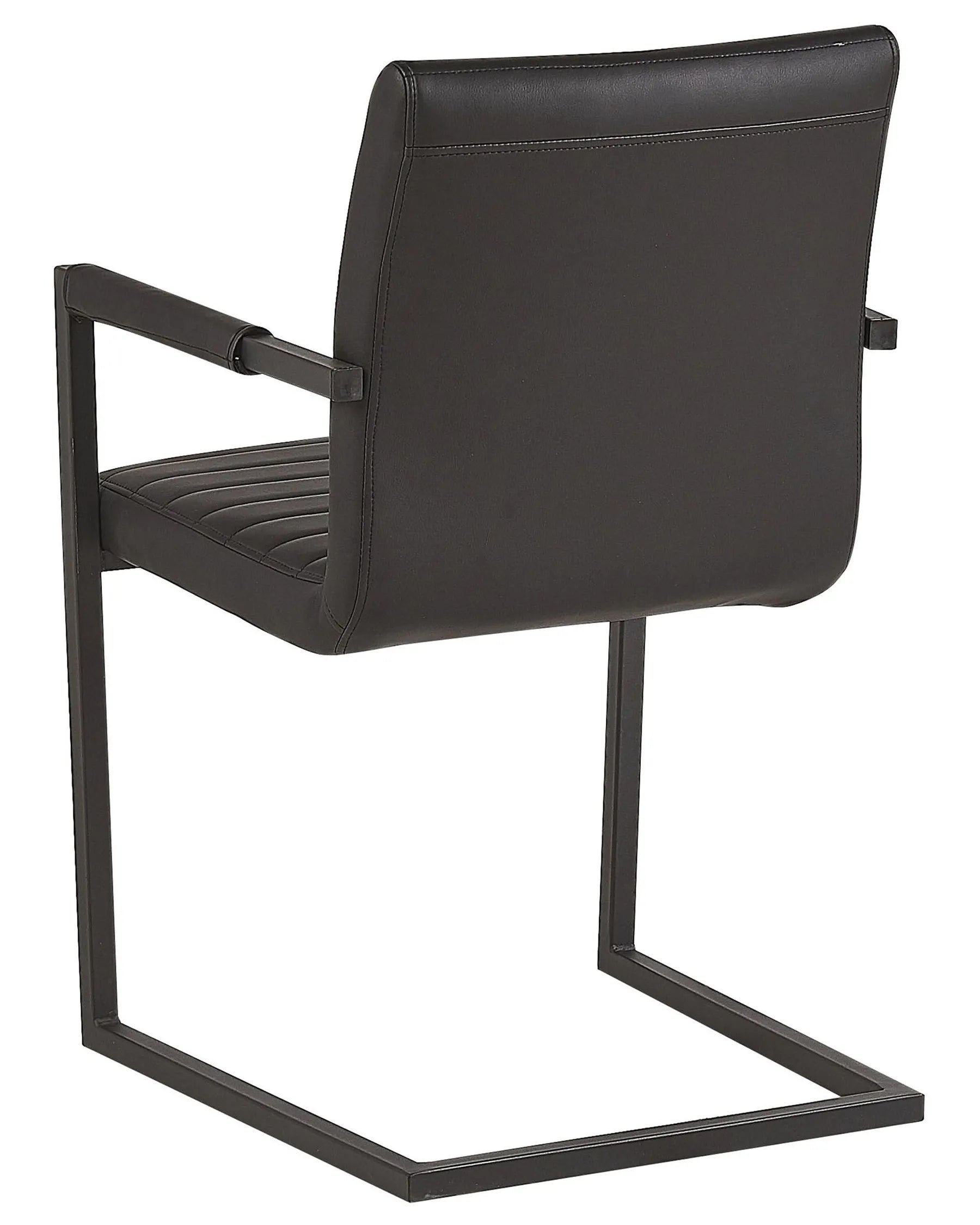 Set of 2 Conference Chairs BUFORD Faux Leather Black